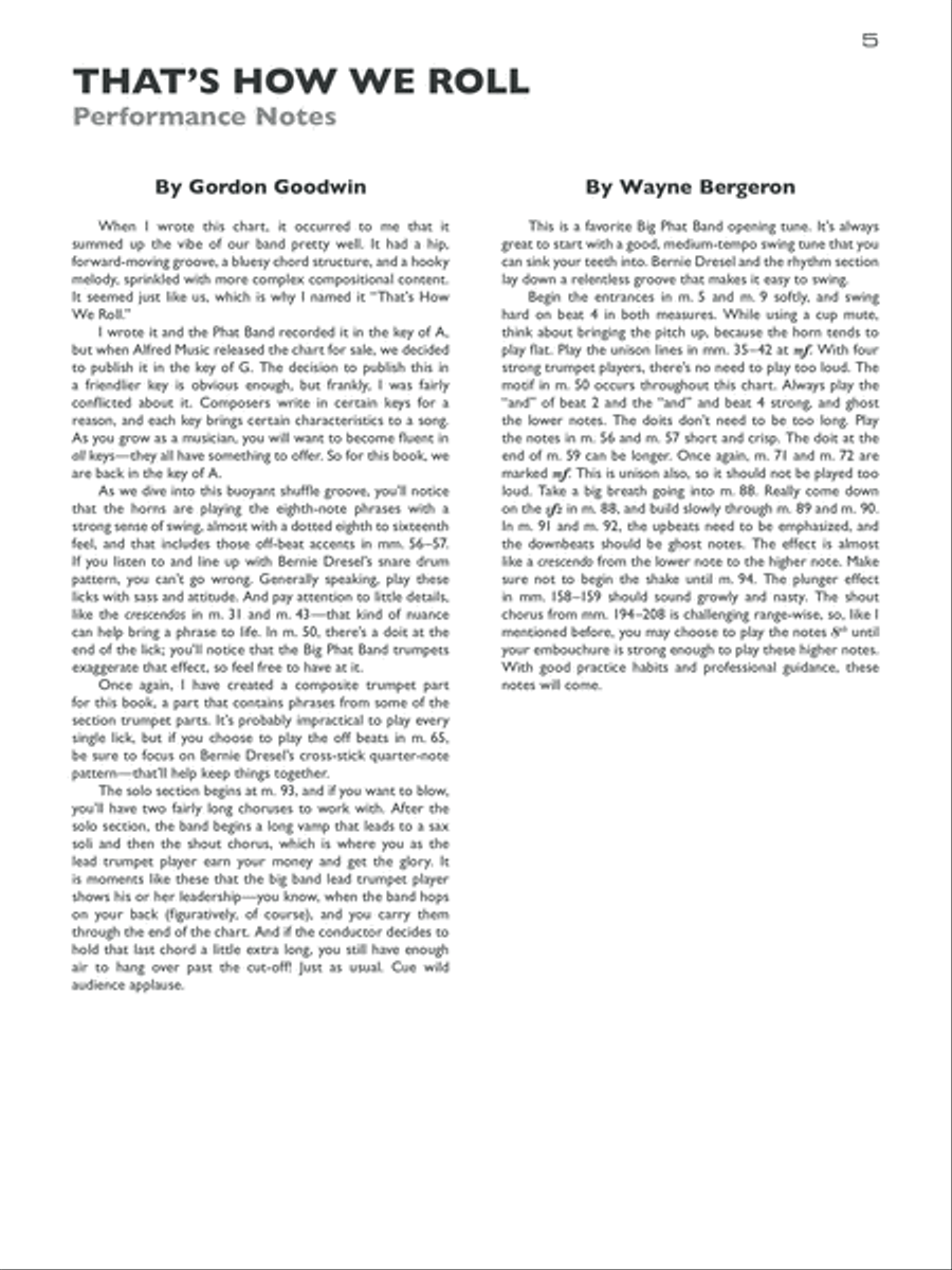 Gordon Goodwin's Big Phat Play Along, Volume 2 Cornet scores gallery preview page 4