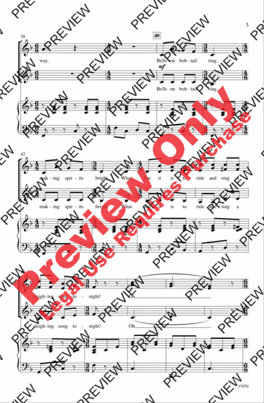 Jingle Bells (Sort Of) Women's Choir scores gallery preview page 5