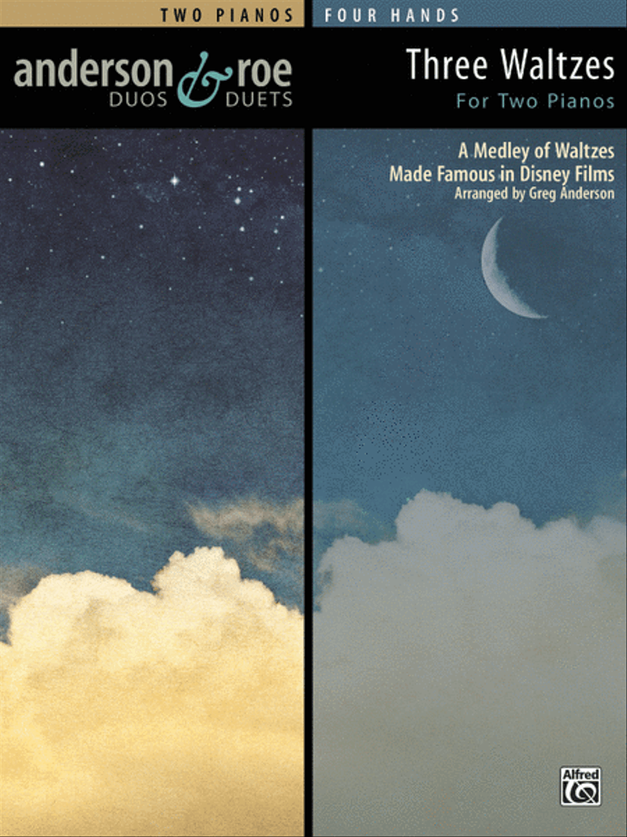 Three Waltzes for Two Pianos Small Ensemble scores gallery preview page 1