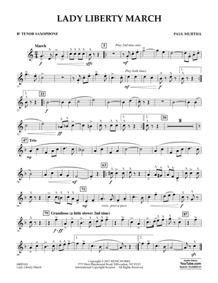 Lady Liberty March - Bb Tenor Saxophone