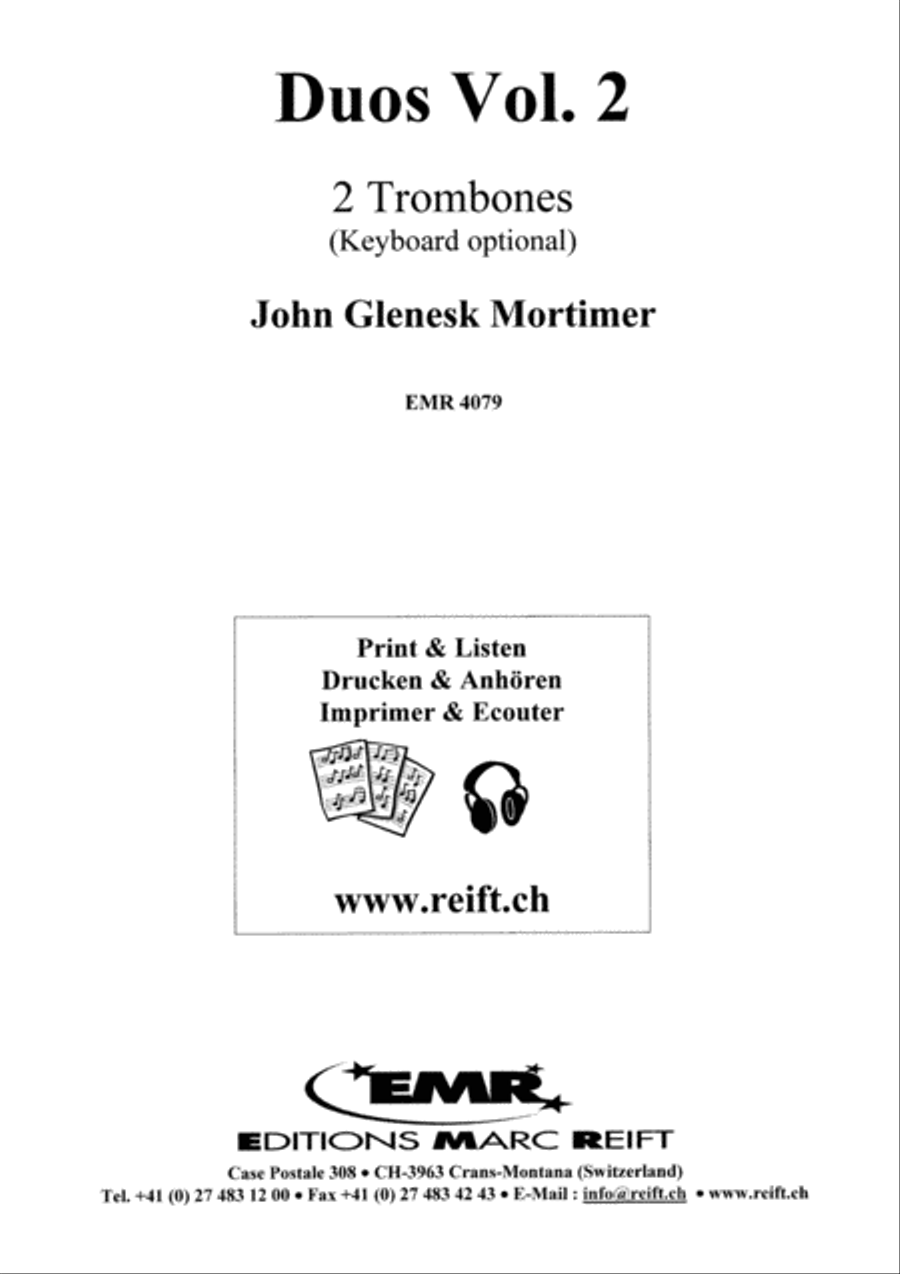Duos Vol. 2 Trombone Duet scores gallery preview page 2