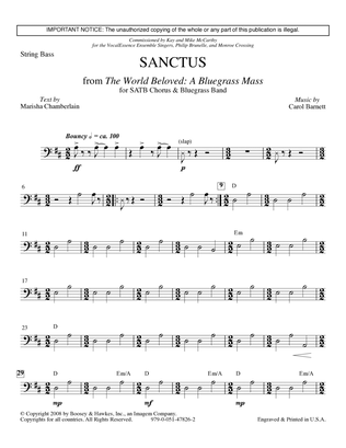 Sanctus (from The World Beloved: A Bluegrass Mass) - Double Bass