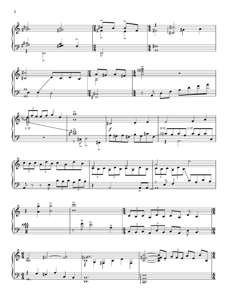 Anakin's Betrayal (from Star Wars: Revenge Of The Sith) Piano Solo scores gallery preview page 2