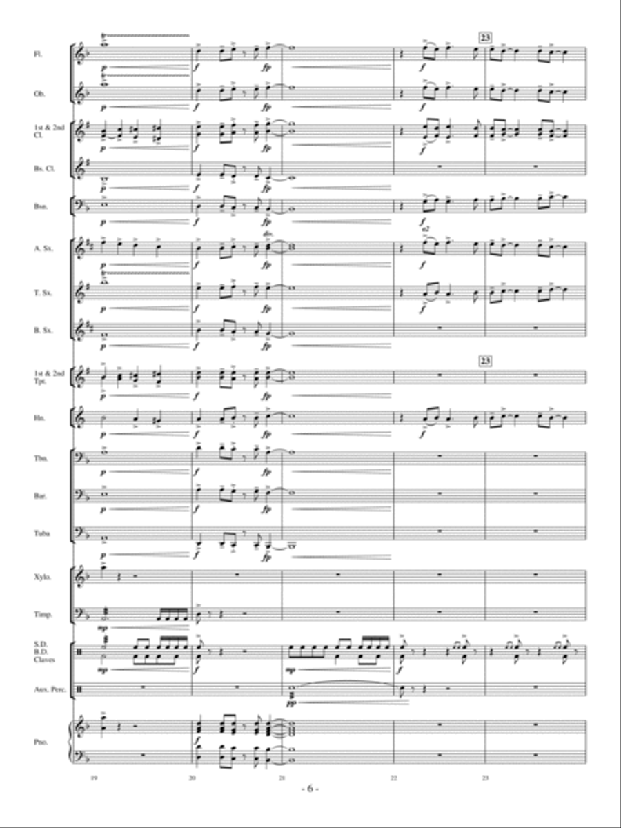 Freefall! Concert Band scores gallery preview page 5