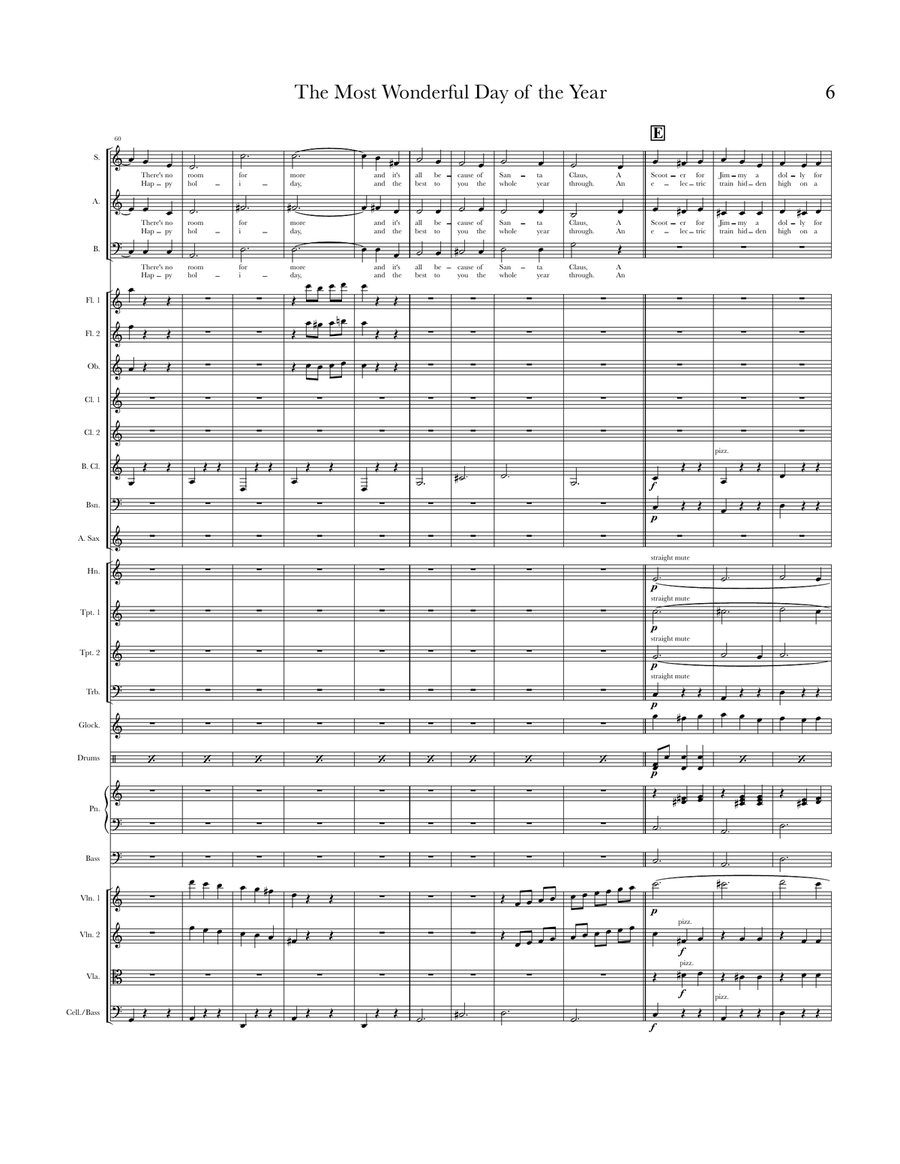 The Most Wonderful Day Of The Year Chamber Music scores gallery preview page 6