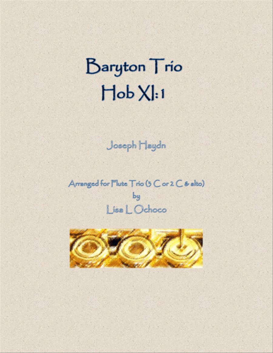 Baryton Trio, Hob XI:1 for Flute Trio Flute Trio scores gallery preview page 1