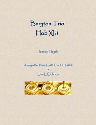 Book cover for Baryton Trio, Hob XI:1 for Flute Trio