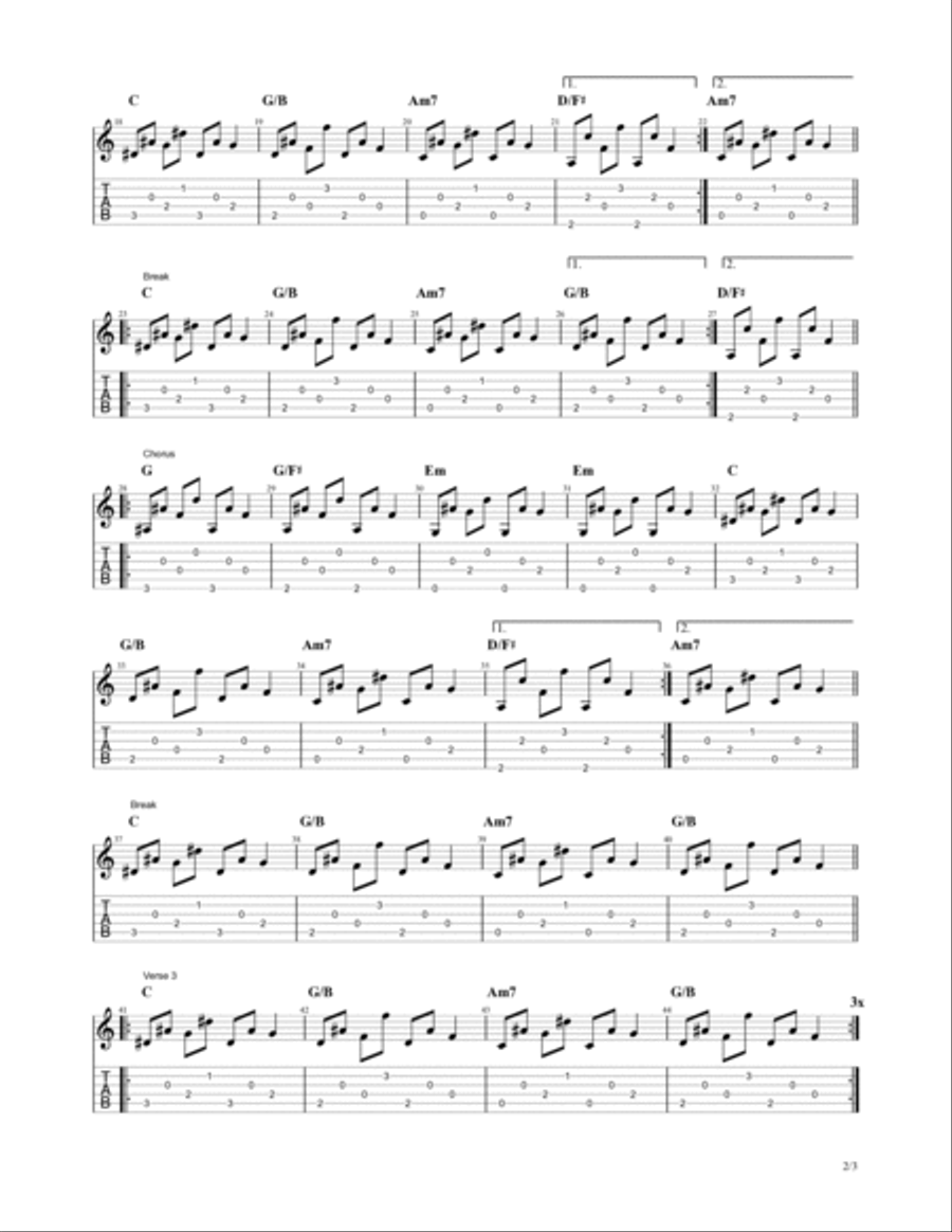 Landslide Electric Guitar scores gallery preview page 2