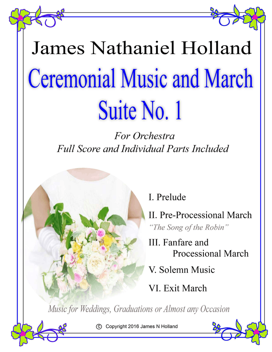 Ceremonial Suite No. 1 Music for Weddings, Graduations or Almost Any Occassion for Orchestra Full Orchestra scores gallery preview page 1