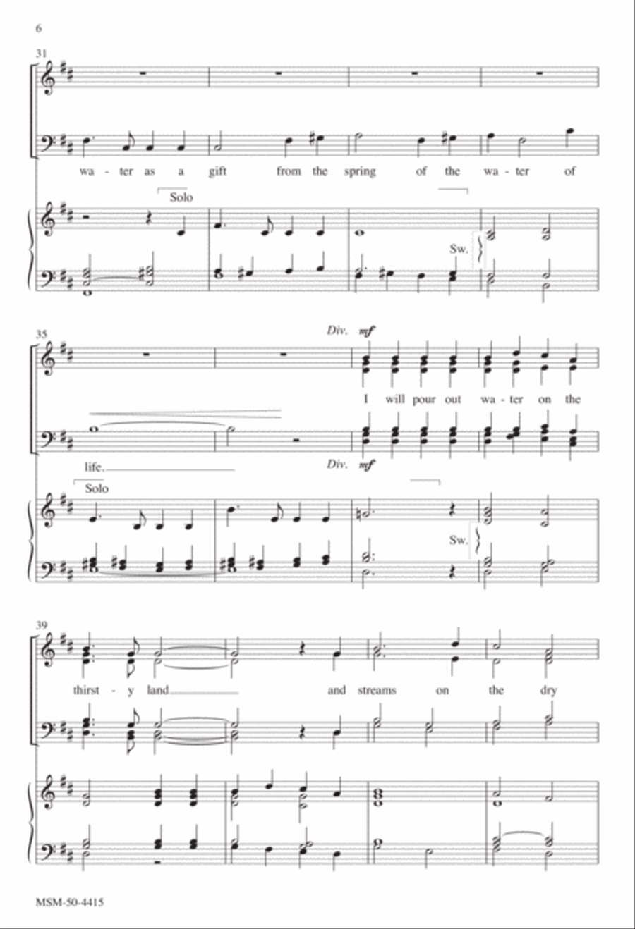 See, I Make All Things New 4-Part scores gallery preview page 6