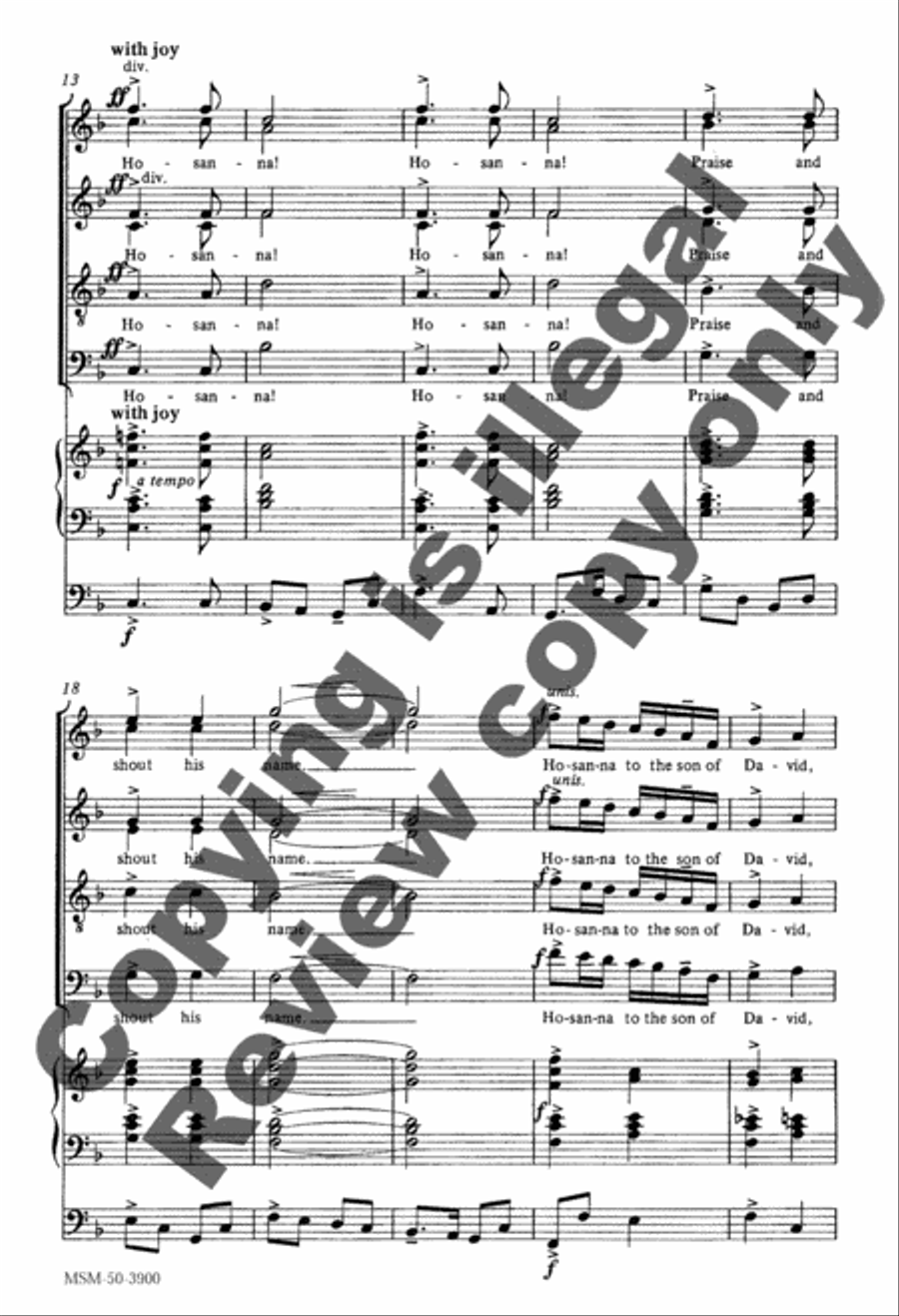 Song of Jubilation Divisi scores gallery preview page 3