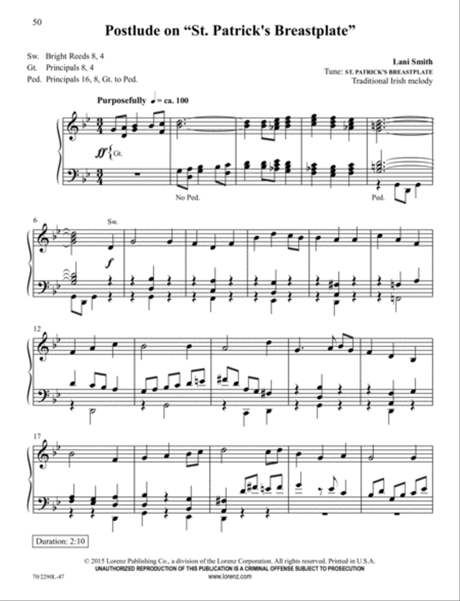 Easy Hymns for Organ Organ Solo scores gallery preview page 19