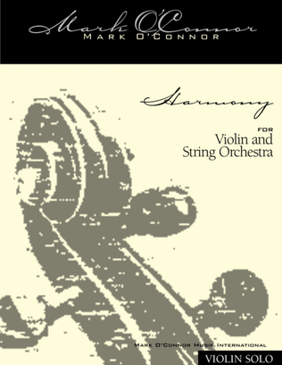 Book cover for Harmony (violin solo part – violin and string orchestra)