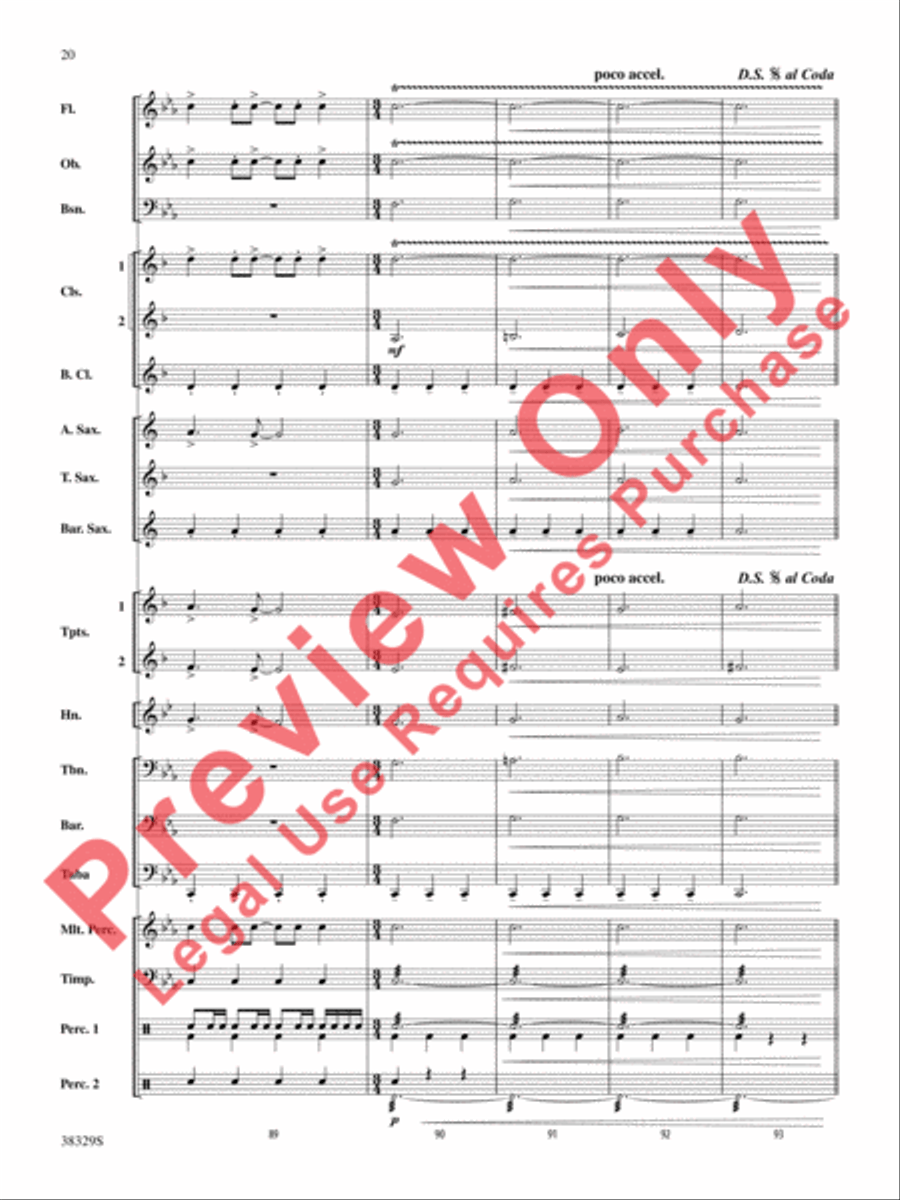 The Chase The Chase Concert Band scores gallery preview page 20