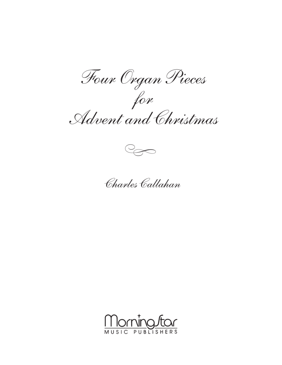 Book cover for Four Organ Pieces for Advent & Christmas (Downloadable)