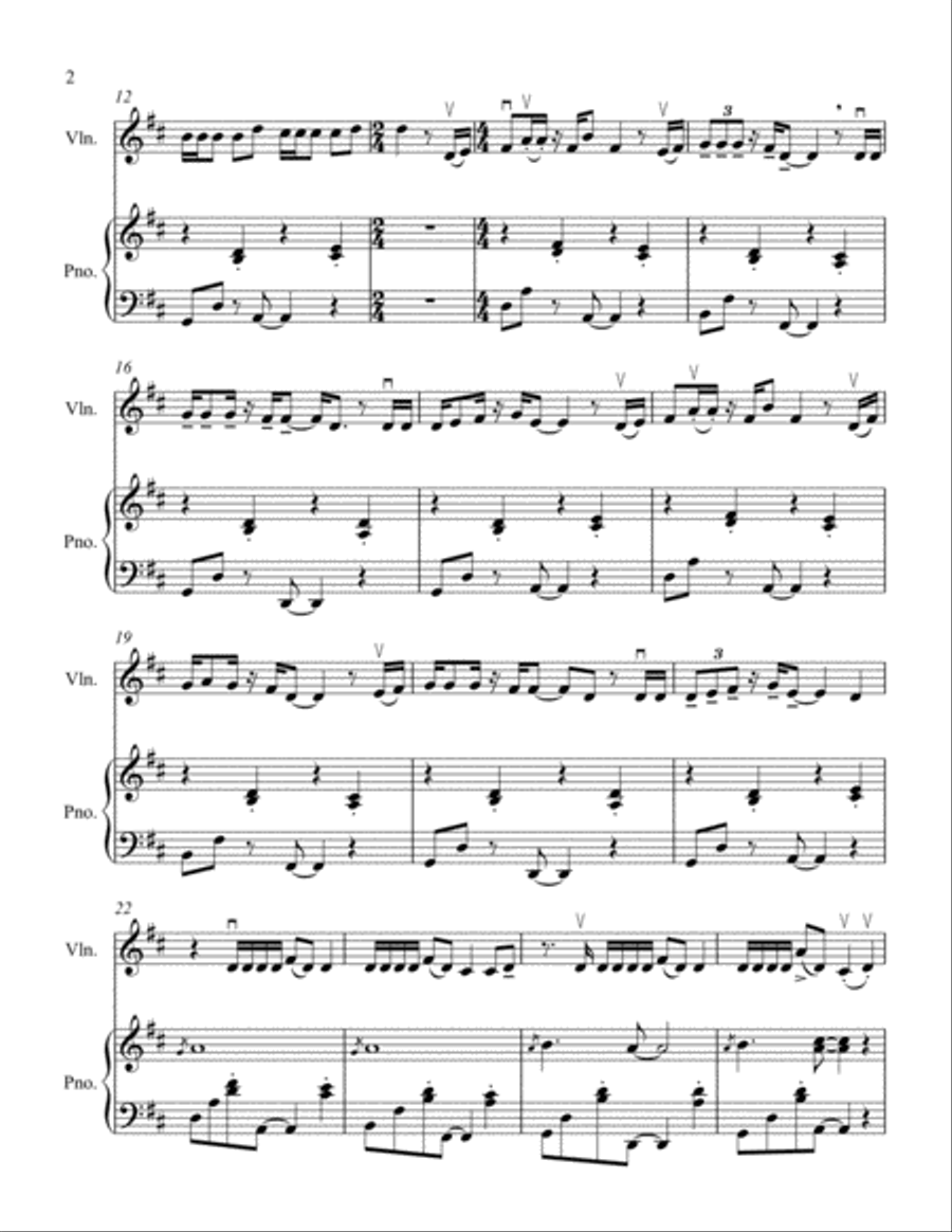 Memories Violin Solo scores gallery preview page 4
