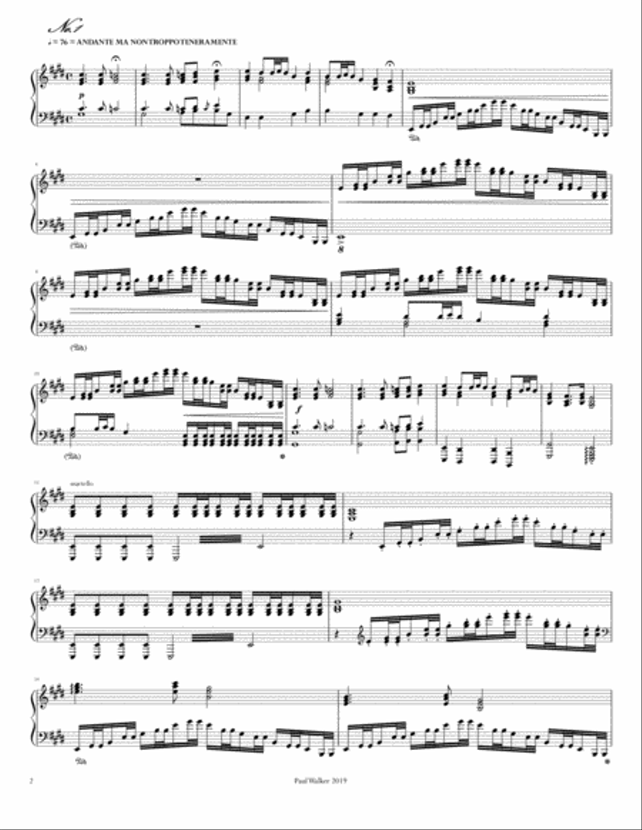 Piano Sonata No. 1 Op. 18 in E major (Spring) Piano Solo scores gallery preview page 2