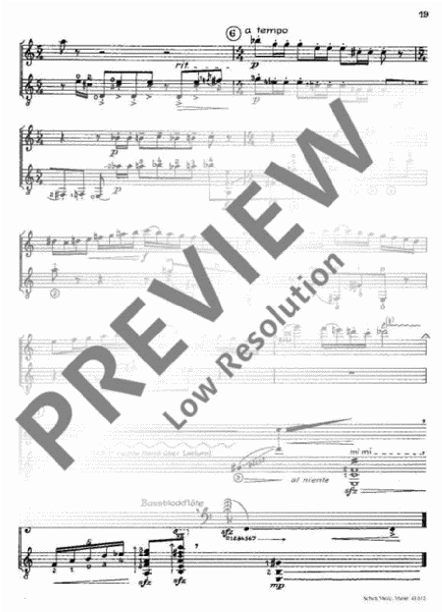 Musica da Camera Alto Recorder scores gallery preview page 20