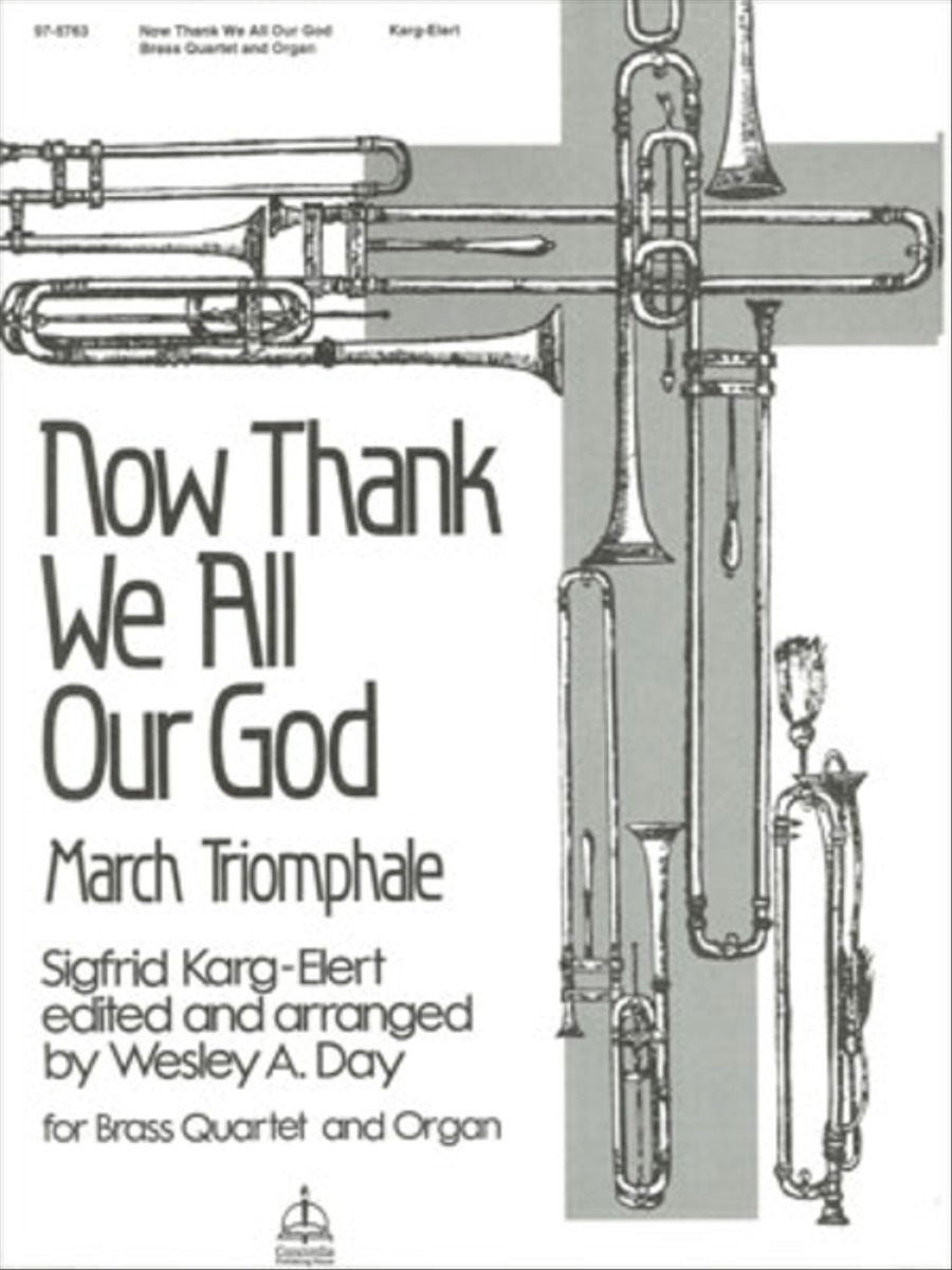 Now Thank We All Our God (Karg-Elert) Trombone scores gallery preview page 1
