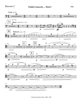 Violin Concerto (2009) Bassoon part 2