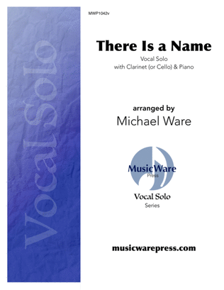 Book cover for There Is a Name (Vocal Solo)
