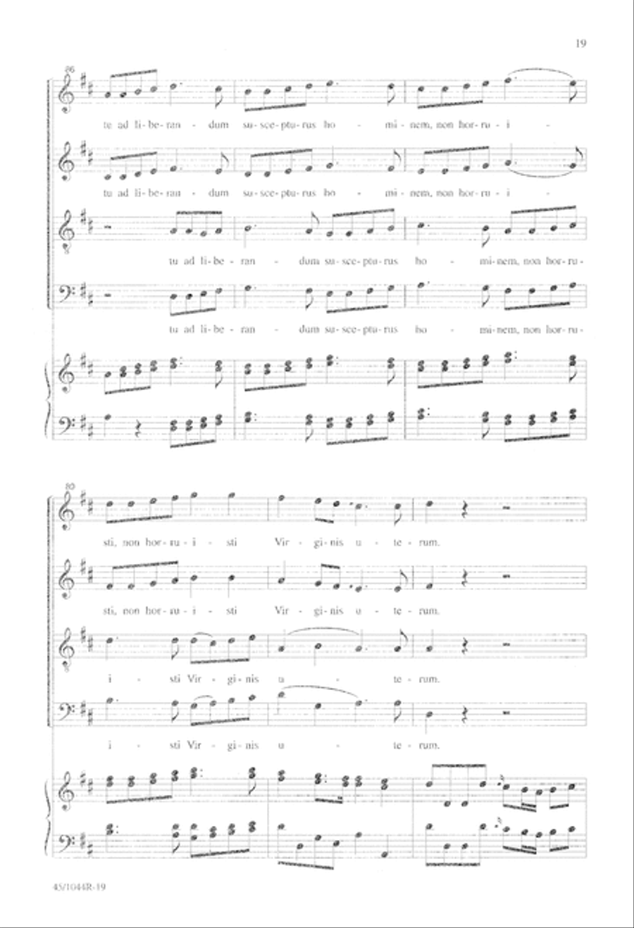Te Deum Choral Score Te Deum Choral Score 4-Part scores gallery preview page 21