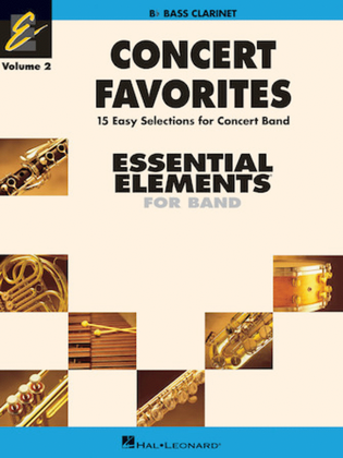 Book cover for Concert Favorites Vol. 2 – Bass Clarinet
