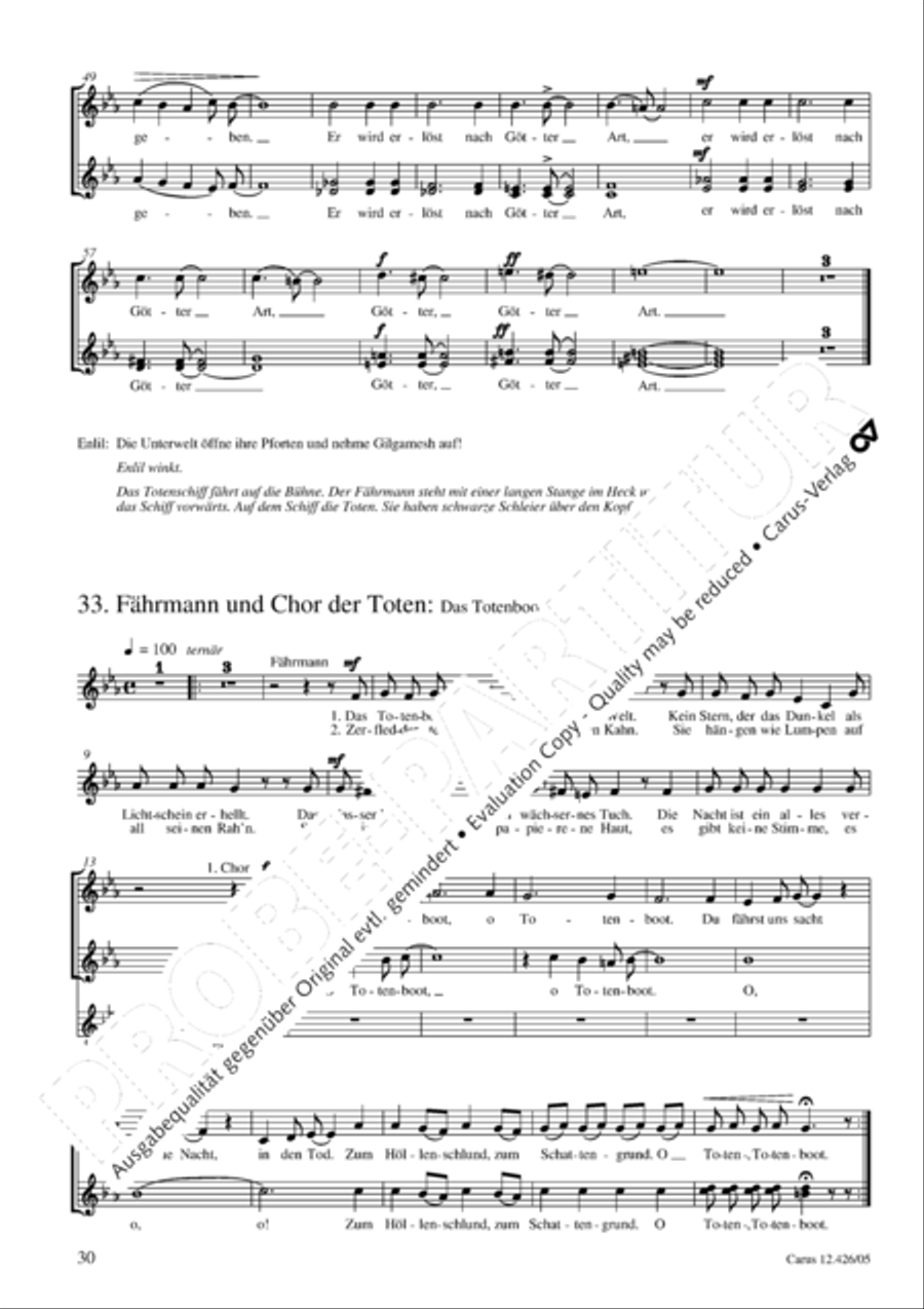 Gilgamesh - Konig von Uruk 3-Part scores gallery preview page 31