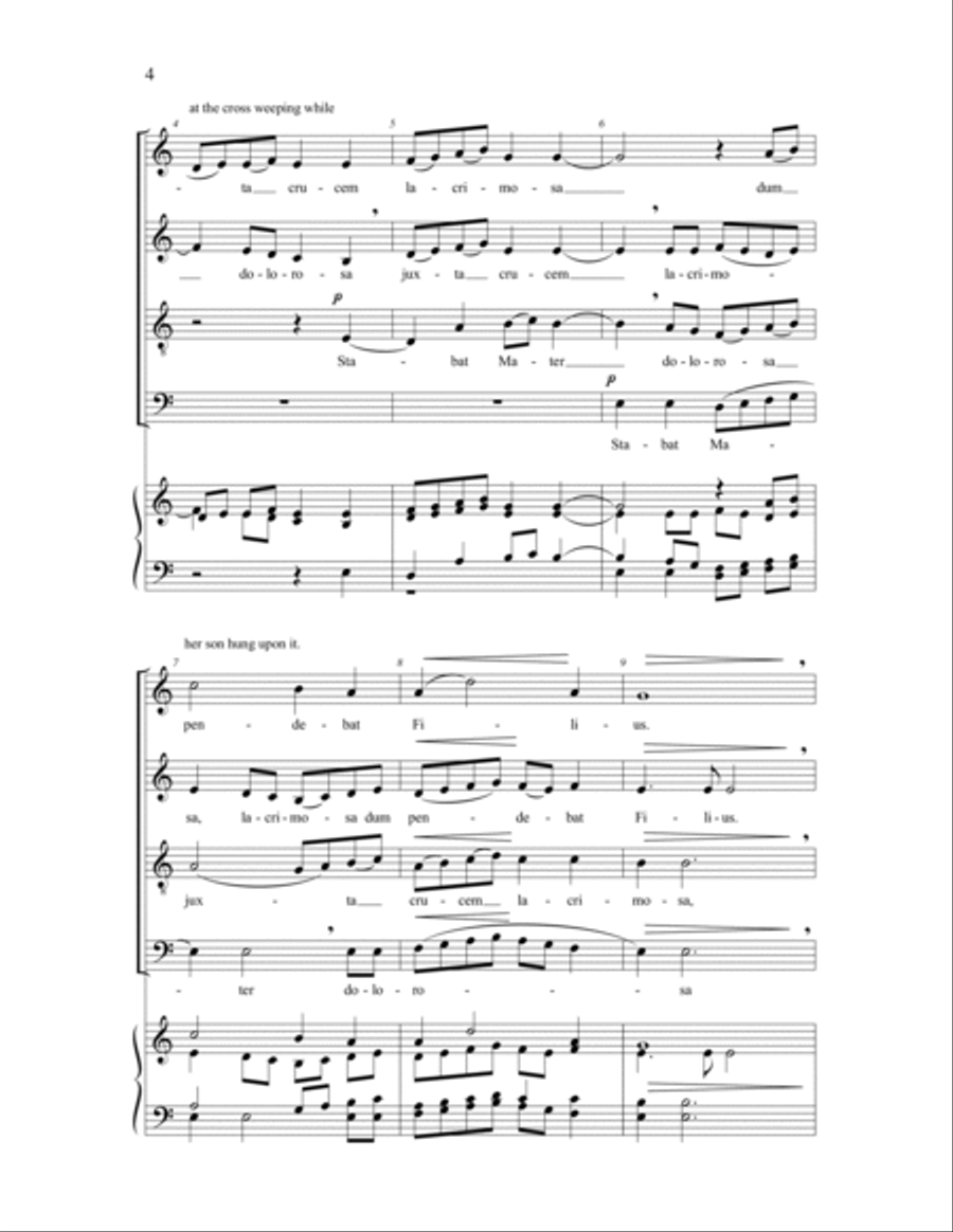 Stabat Mater 4-Part scores gallery preview page 2