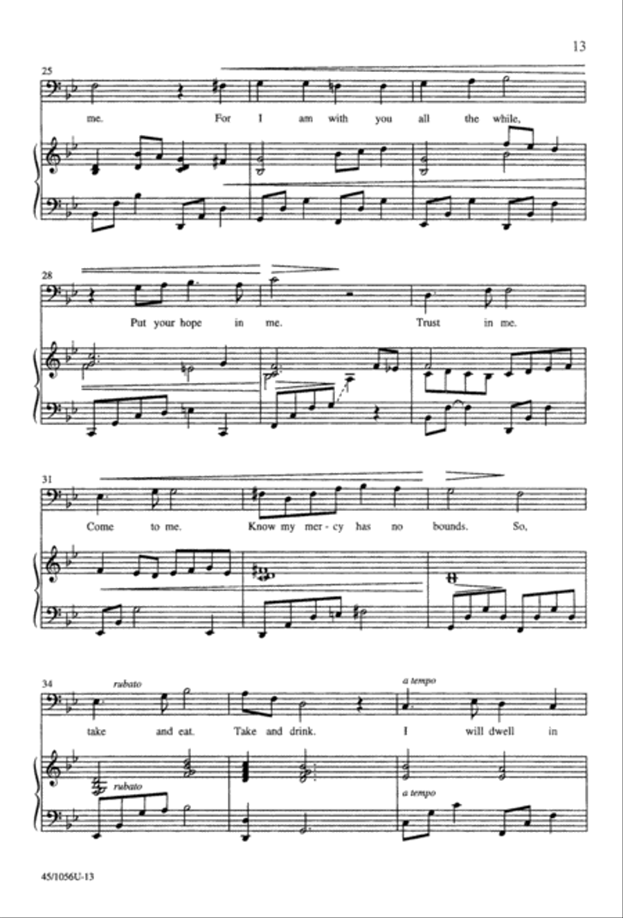 At the Lord's Table 4-Part scores gallery preview page 15