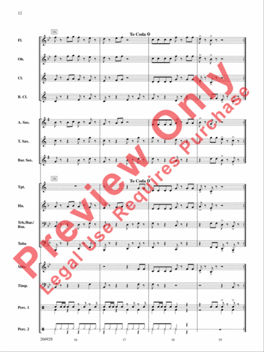 Belwin Beginning Band Kit #3 Concert Band scores gallery preview page 13
