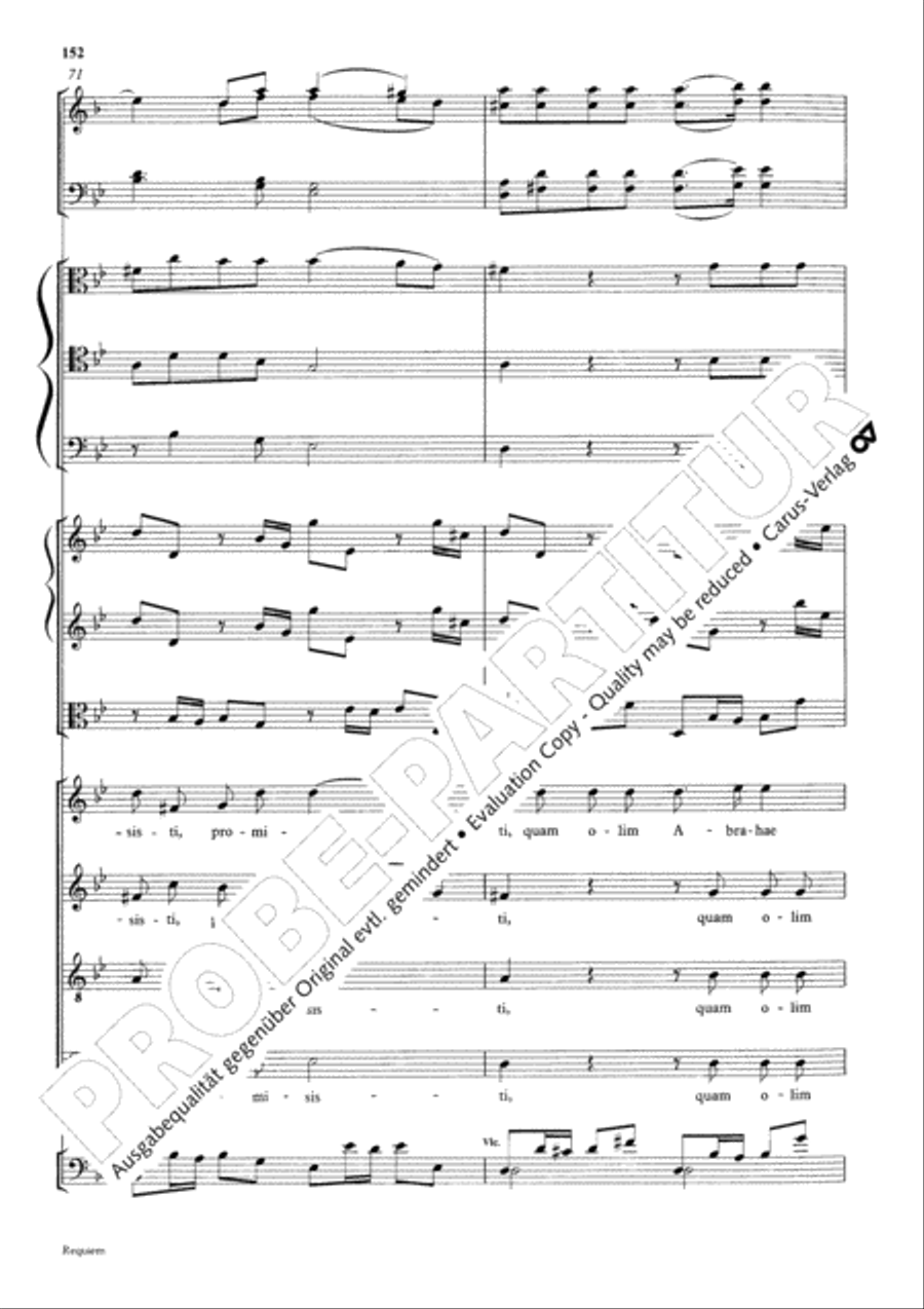 Requiem 4-Part scores gallery preview page 159