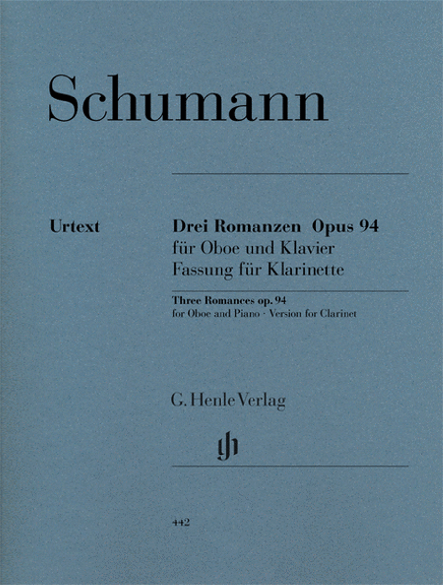 Romances for Oboe and Piano, Op. 94 Clarinet Solo scores gallery preview page 1