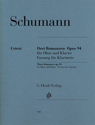 Book cover for Romances for Oboe and Piano, Op. 94