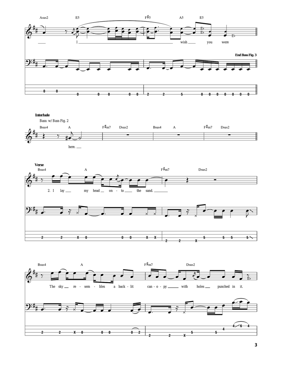 Wish You Were Here Acoustic Guitar scores gallery preview page 3