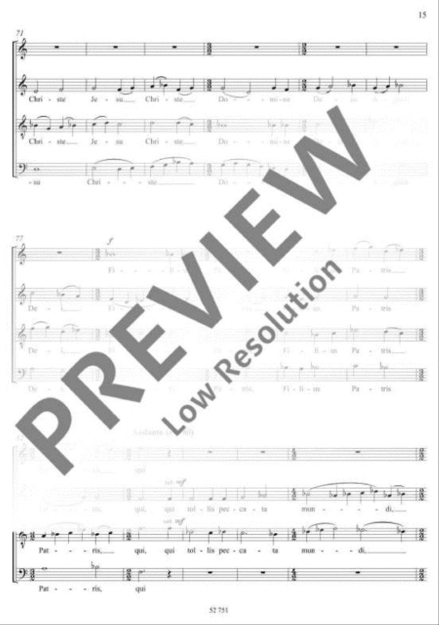 Missa 4-Part scores gallery preview page 16