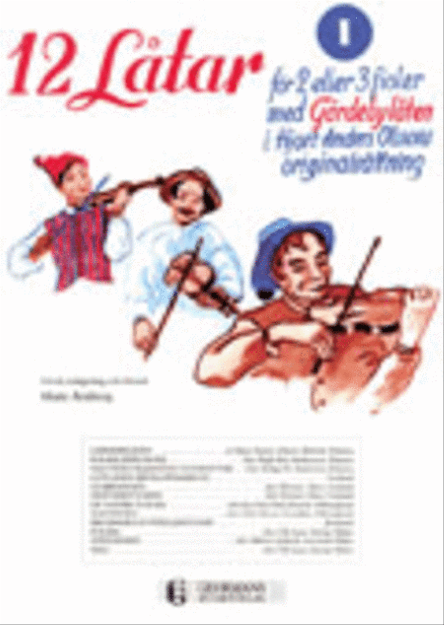 Tolv latar 1 Violin scores gallery preview page 1