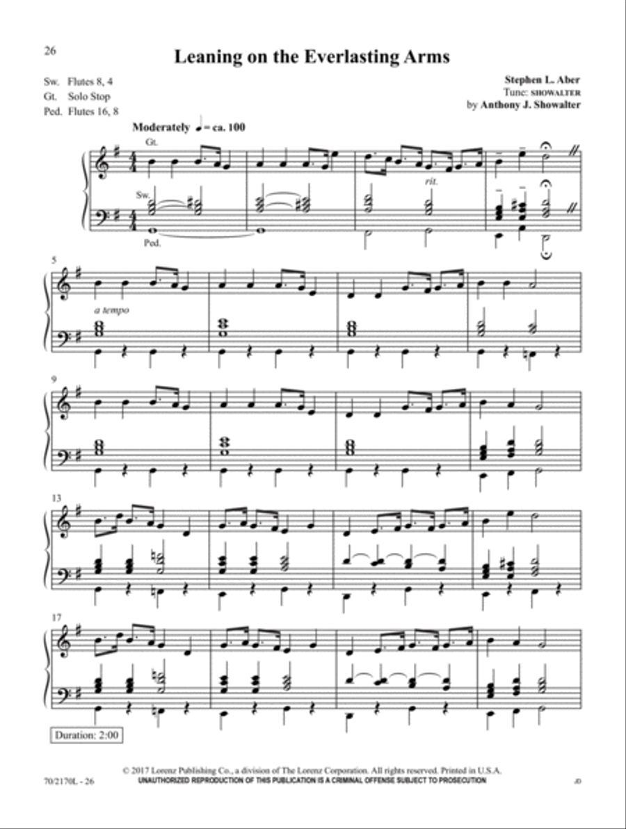 Pick Up & Play Organ Solo scores gallery preview page 16
