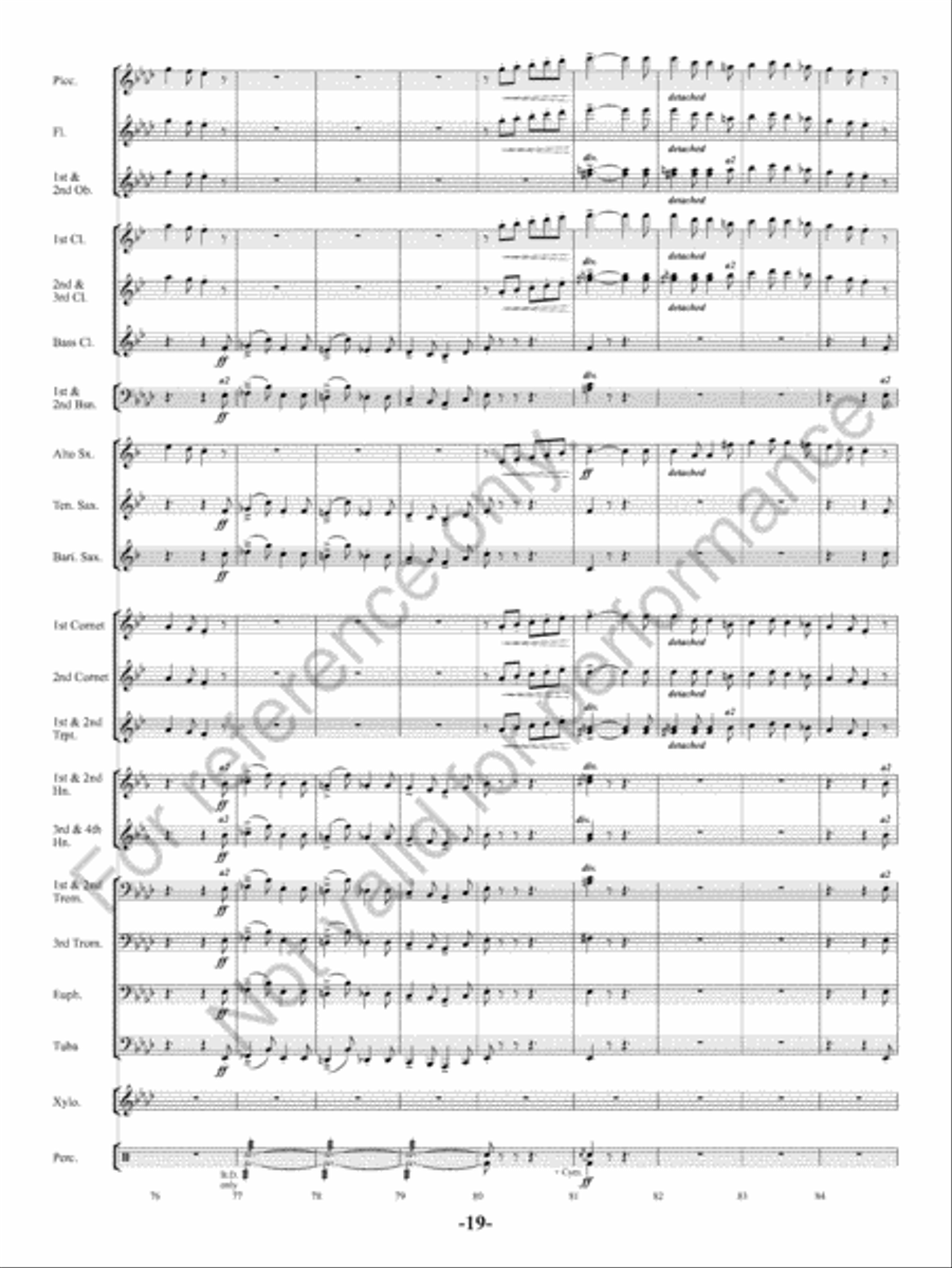 The Charlatan The Charlatan Concert Band scores gallery preview page 20