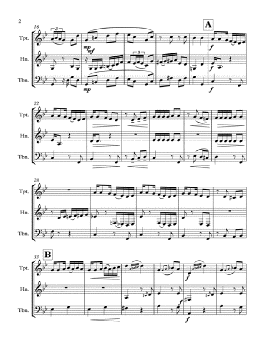 Como Le Va for Brass Trio Brass Trio scores gallery preview page 2