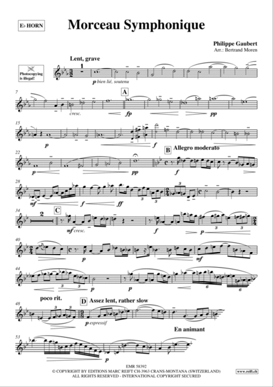 Morceau Symphonique Morceau Symphonique Horn scores gallery preview page 3