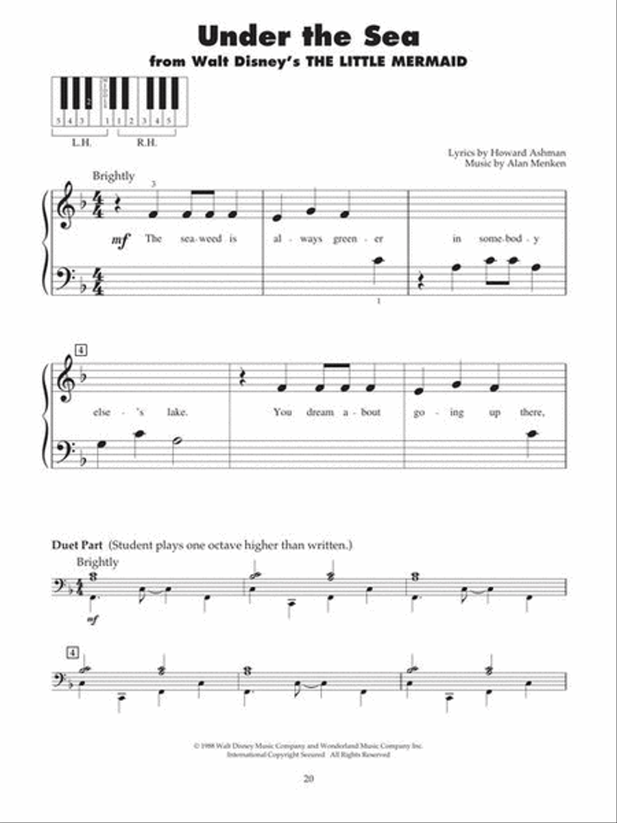 Disney Tunes Easy Piano scores gallery preview page 6