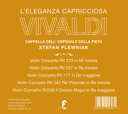 Vivaldi: L'Eleganza Capricciosa - Violin Concertos