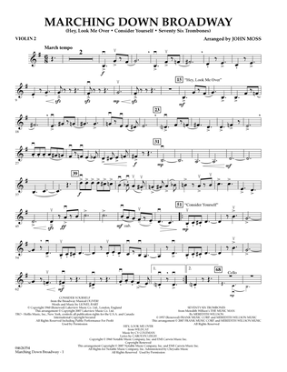 Marching Down Broadway - Violin 2