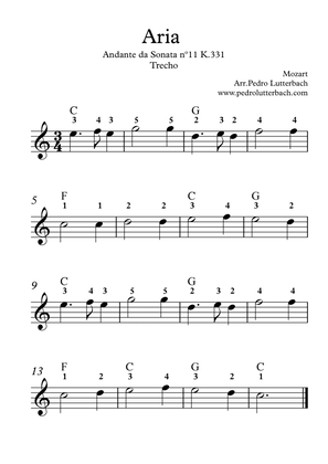Aria From Sonata K.331