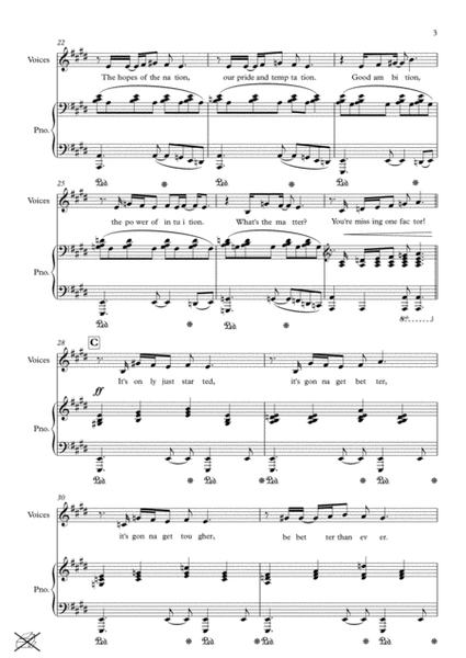Three Songs for Assembly - Vocal Score