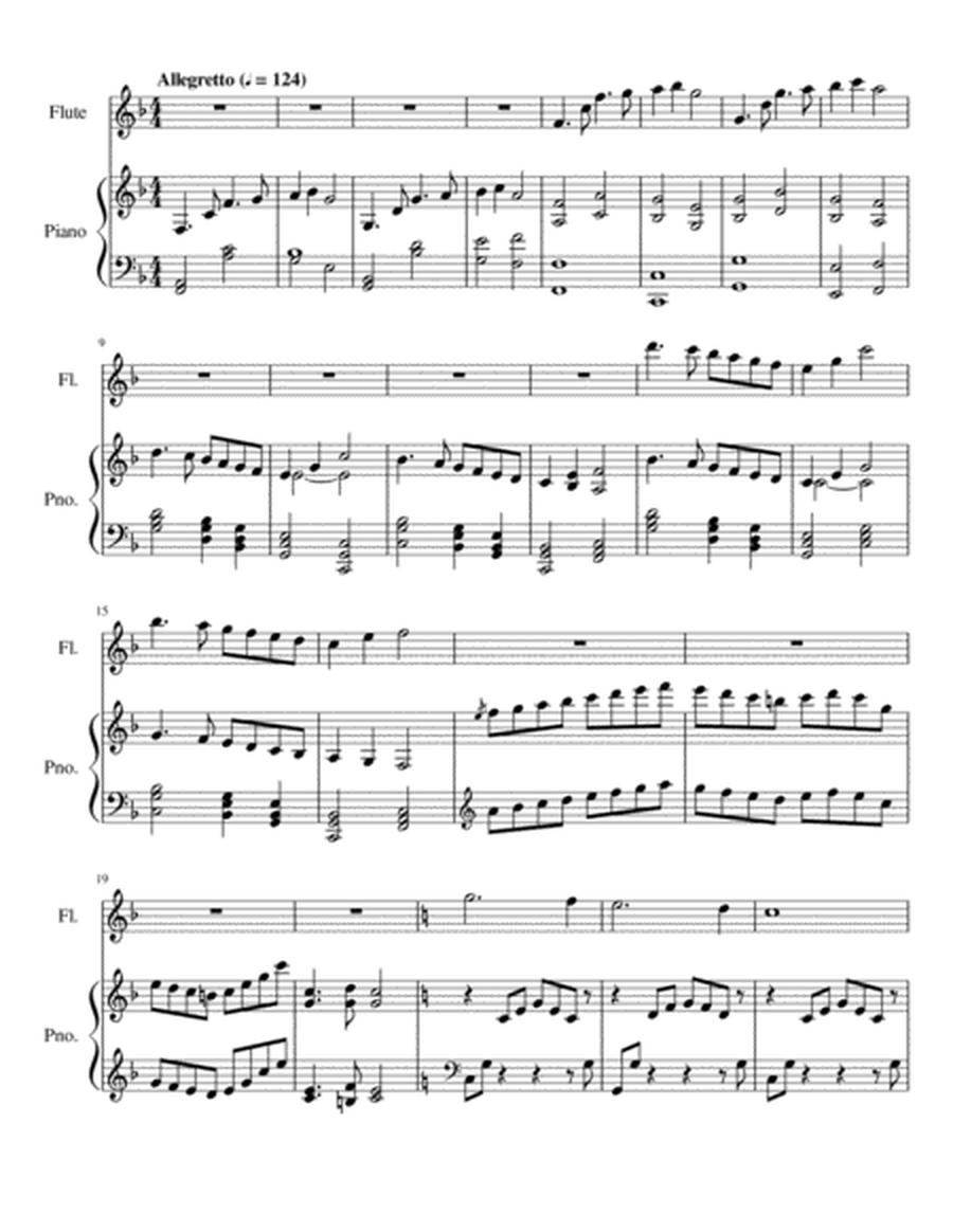 Opus 113b, Sonatina Facile for Flute & Piano in F-do (Score & Part) image number null