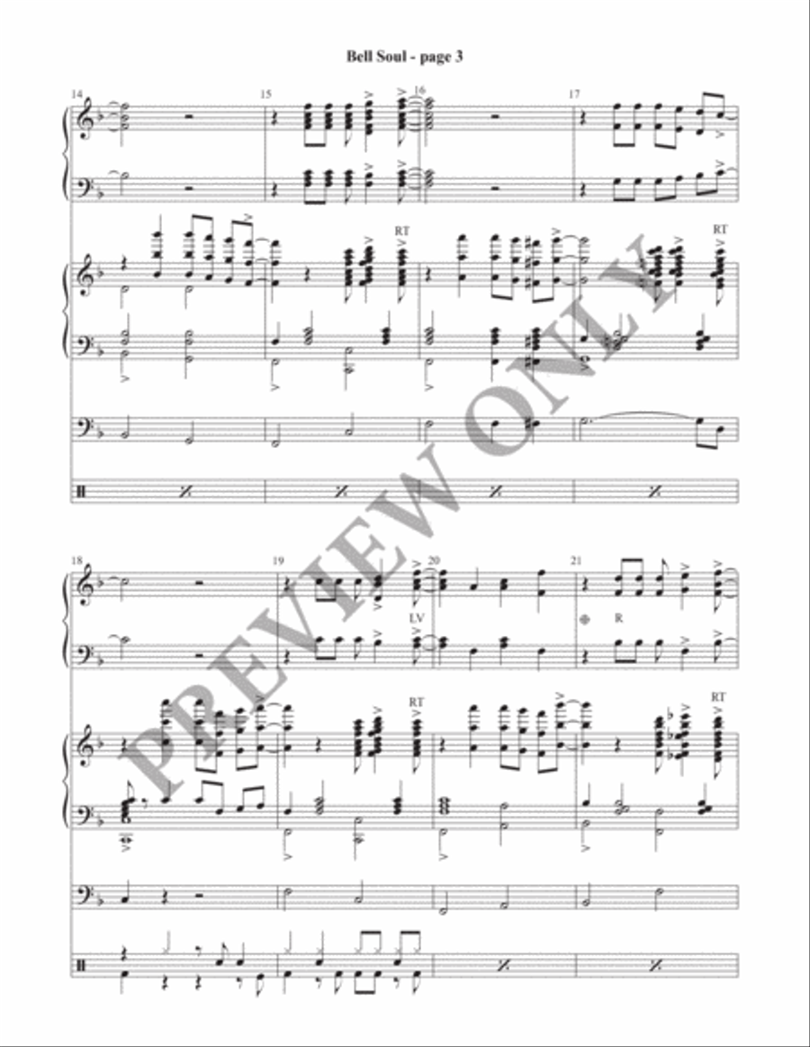 Bell Soul (Director's Score) Handbell Choir scores gallery preview page 4