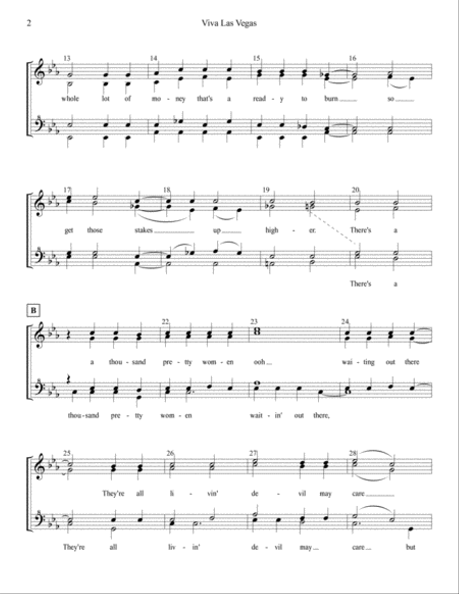 Viva Las Vegas from VIVA LAS VEGAS SSAA scores gallery preview page 2