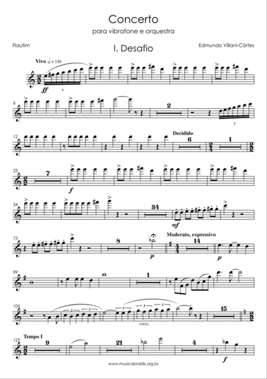 Concerto para vibrafone e orquestra (partes) Full Orchestra scores gallery preview page 3